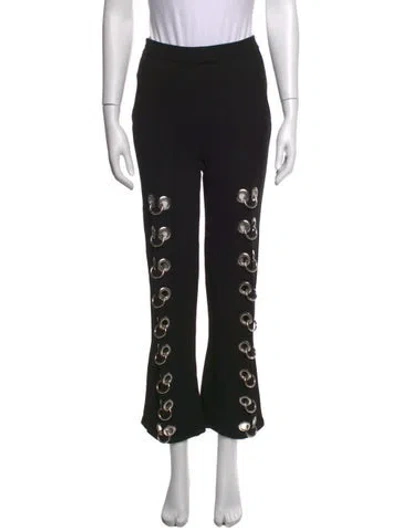 Pre-owned Lado Bokuchava Flared Pants In Black