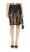 Lado Bokuchava Lace Garter Skirt In Black