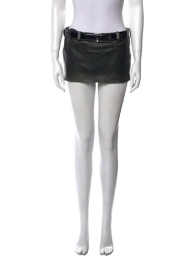 Pre-owned Lado Bokuchava Mini Skirt In Black