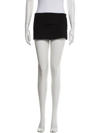 Pre-owned Lado Bokuchava Mini Skirt In Black