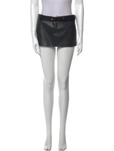 Pre-owned Lado Bokuchava Mini Skirt In Black