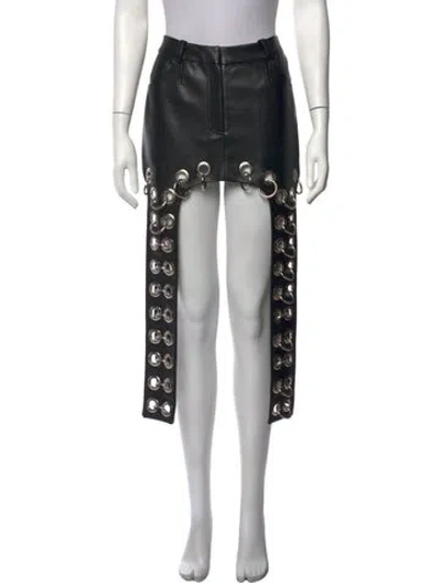 Pre-owned Lado Bokuchava Mini Skirt In Black