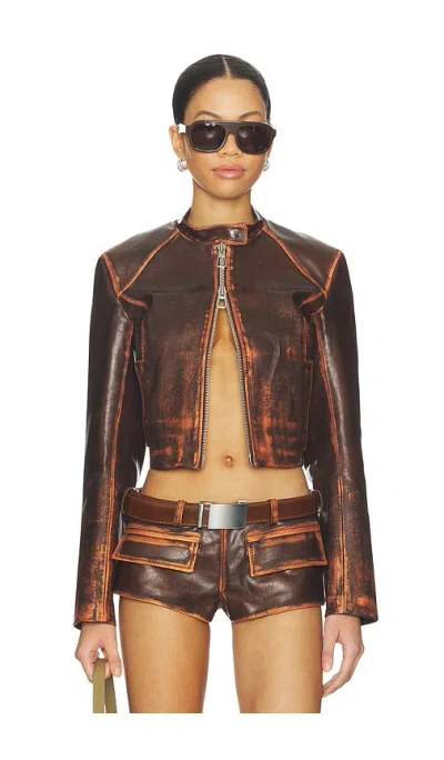 Lado Bokuchava Race Å¤¹å…‹ Â€“ Èμ¤åœÿè‰². Å°ºç � S (also Â€“ L, M, Xs). In Brown