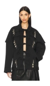 Lado Bokuchava Utility Bow Jacket In Black