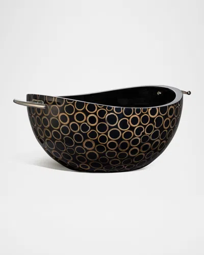 Ladorada Bamboo Ring Serving Bowl -12" In Black