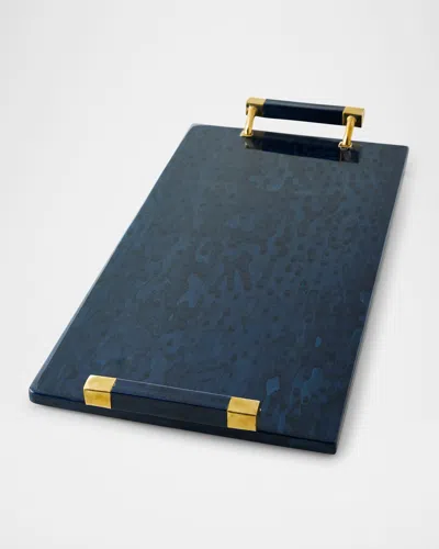 Ladorada Blue Bird's Eye Large Serving Tray