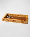Ladorada Burl Veneer Trinket Tray In Burl
