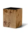Ladorada Burl Veneer Wastebasket In Burl