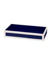 Ladorada Ink Blue & Bone Bath Tray In Ink Blue