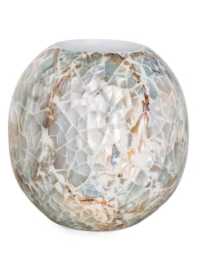 Ladorada 5.5" Mother-of-pearl Rose Bowl Vase In Natural