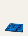 Ladorada Mother Of Pearl Platter In Blue