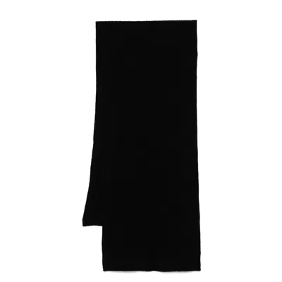 Lady Anne Cable Knit Cashmere Scarf In Black