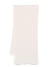 Lady Anne Cable-knit Scarf In White