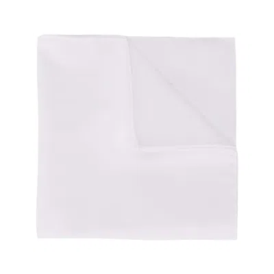 Lady Anne Foulard Cotton Scarf In White