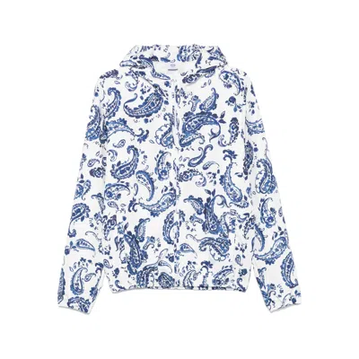Lady Anne Paisley-print Jacket In Blue
