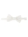 Lady Anne Patterned-jacquard Bow Tie In White