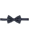Lady Anne Polka-dot Silk Bow Tie In Blau