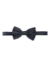 Lady Anne Satin Silk Bow Tie In Blue