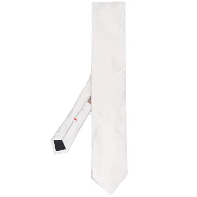 Lady Anne Silk Paisley Necktie In White