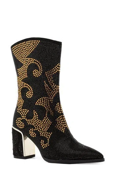 Lady Couture Abigail Rhinestone Western Boot In Multi