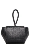 Lady Couture Architectural Rhinestone Evening Bag In Black