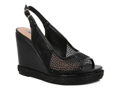 Lady Couture Belair Wedge Sandal In Black