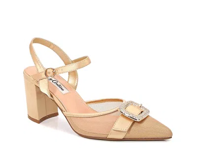 Lady Couture Bianca Slingback Pump In Gold