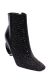 Lady Couture Breeze Rhinestone Pointed Toe Bootie In Black