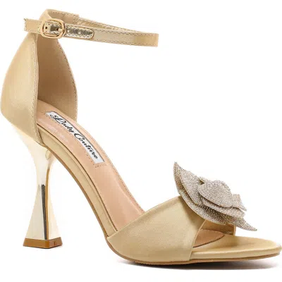 Lady Couture Cher Ankle Strap Sandal In Gold