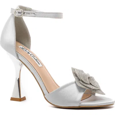 Lady Couture Cher Ankle Strap Sandal In Silver