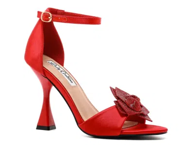 Lady Couture Cher Ankle Strap Sandal In Red
