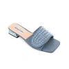 Lady Couture Clear Rhinestone Slingback Sandal In Blue