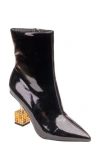 Lady Couture Women's Crown Sculpture Heel Ankle Boots In Black