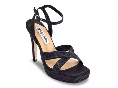 Lady Couture Daisy Platform Sandal In Black