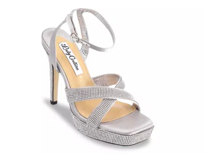 Lady Couture Daisy Platform Sandal In Gray
