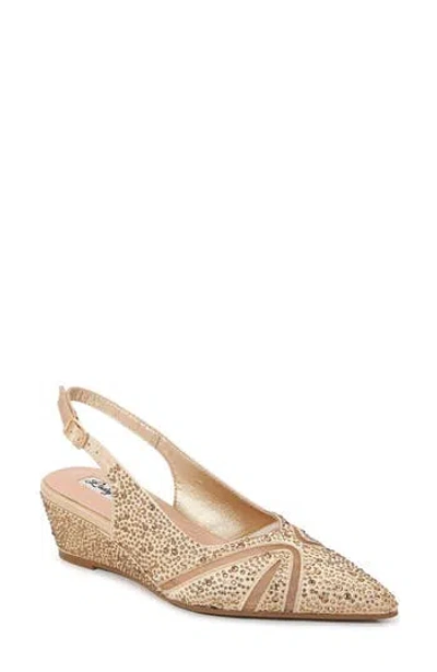 Lady Couture Daniel Embellished Slingback Pump In Neutral
