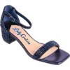 Lady Couture Dazzle Crystal Embellished Block Heel Sandal In Animal Print