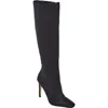 Lady Couture Diamond Rhinestone Pointed Toe Boot In Black