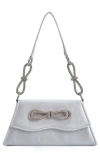 Lady Couture Elegant Rhinestone Evening Bag In Silver