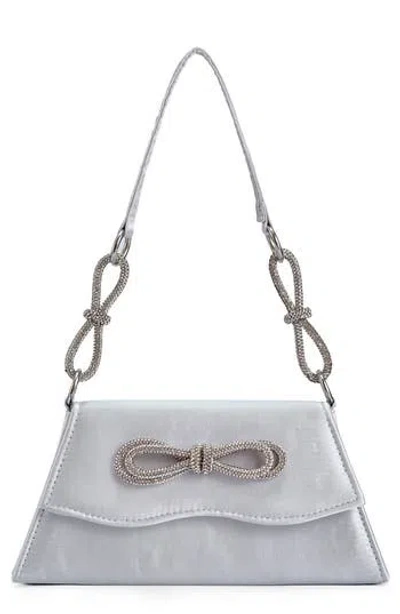 Lady Couture Elegant Rhinestone Evening Bag In Silver