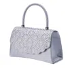 Lady Couture Evening Handbag In Silver