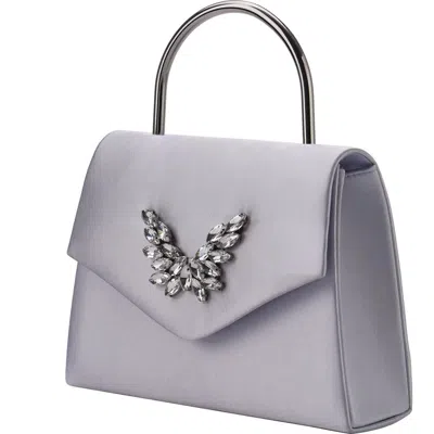 Lady Couture Evening Handbag In Silver