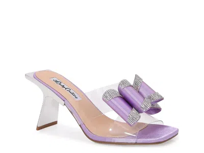 Lady Couture Fantasy Rhinestone Slide Sandal In Purple