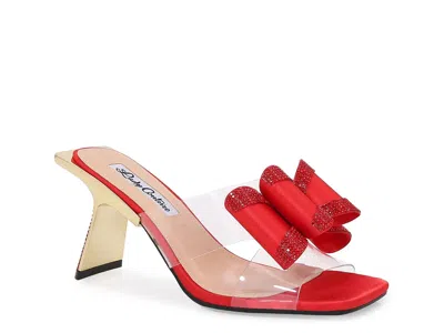 Lady Couture Fantasy Rhinestone Slide Sandal In Red
