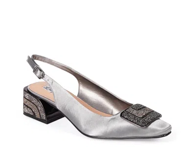 Lady Couture Flora Pump In Metallic