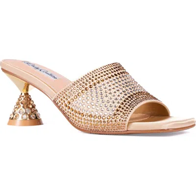 Lady Couture Fontana Slide Sandal In Gold
