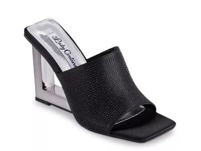 Lady Couture Fuego Wedge Sandal In Black