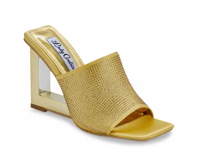 Lady Couture Fuego Wedge Sandal In Gold