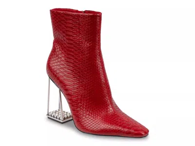 Lady Couture Glam Bootie In Red