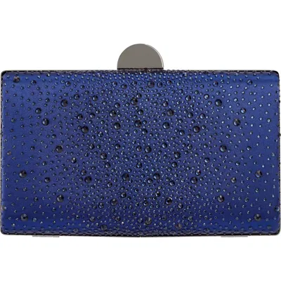 Lady Couture Glamorous Satin Evening Bag In Navy